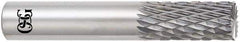 OSG - 1/8" Diam, 1/2" LOC, End Mill End, Solid Carbide Diamond Pattern Router Bit - Right Hand Cut, 1-1/2" OAL, 1/8" Shank Diam, Use on Alloy Steel, Carbon Steel, Hardened Steel - Eagle Tool & Supply