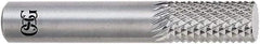 OSG - 5/16" Diam, 1" LOC, End Mill End, Solid Carbide Diamond Pattern Router Bit - Right Hand Cut, 2-1/2" OAL, 5/16" Shank Diam, Use on Glass Reinforced Polyester, Graphite Composite Laminates, Kevlar, Phenolic Epoxy - Eagle Tool & Supply