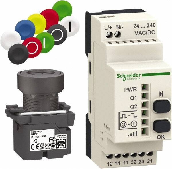 Square D - Maintained (MA) and Momentary (MO), Wireless Pushbutton System with Programmable Receiver - 24-240 VAC/VDC - Eagle Tool & Supply