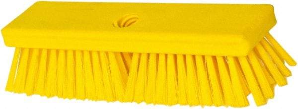 PRO-SOURCE - 1-3/4" Bristle Length, Polypropylene Food Service Brush - 10" Long x 2-1/2" Wide Head, Yellow, Foam Block - Eagle Tool & Supply