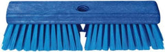 PRO-SOURCE - 1-3/4" Bristle Length, Polypropylene Food Service Brush - 10" Long x 2-1/2" Wide Head, Blue, Foam Block - Eagle Tool & Supply