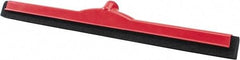 PRO-SOURCE - 24" Rubber Blade Floor Squeegee - Red - Eagle Tool & Supply