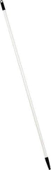 PRO-SOURCE - 60 x 1-1/4" Fiberglass Handle for Floor Squeegees & Push Brooms - Threaded Connection, White - Eagle Tool & Supply