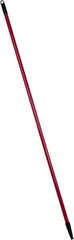 PRO-SOURCE - 60 x 1-1/4" Fiberglass Handle for Floor Squeegees & Push Brooms - Threaded Connection, Red - Eagle Tool & Supply