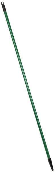 PRO-SOURCE - 60 x 1-1/4" Fiberglass Handle for Floor Squeegees & Push Brooms - Threaded Connection, Green - Eagle Tool & Supply