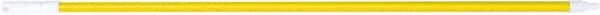 PRO-SOURCE - 60 x 1-1/4" Fiberglass Handle for Floor Squeegees & Push Brooms - Threaded Connection, Yellow - Eagle Tool & Supply