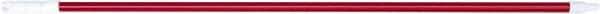 PRO-SOURCE - 60 x 1-1/4" Fiberglass Handle for Floor Squeegees & Push Brooms - Threaded Connection, Red - Eagle Tool & Supply