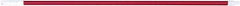 PRO-SOURCE - 60 x 1-1/4" Fiberglass Handle for Floor Squeegees & Push Brooms - Threaded Connection, Red - Eagle Tool & Supply