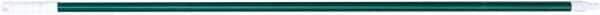 PRO-SOURCE - 60 x 1-1/4" Fiberglass Handle for Floor Squeegees & Push Brooms - Threaded Connection, Green - Eagle Tool & Supply