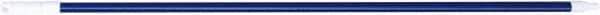 PRO-SOURCE - 60 x 1-1/4" Fiberglass Handle for Floor Squeegees & Push Brooms - Threaded Connection, Blue - Eagle Tool & Supply