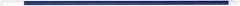 PRO-SOURCE - 60 x 1-1/4" Fiberglass Handle for Floor Squeegees & Push Brooms - Threaded Connection, Blue - Eagle Tool & Supply