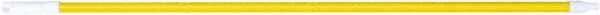 PRO-SOURCE - 54 x 1-1/4" Fiberglass Handle for Floor Squeegees & Push Brooms - Threaded Connection, Yellow - Eagle Tool & Supply