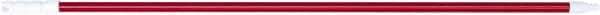 PRO-SOURCE - 54 x 1-1/4" Fiberglass Handle for Floor Squeegees & Push Brooms - Threaded Connection, Red - Eagle Tool & Supply