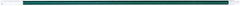 PRO-SOURCE - 54 x 1-1/4" Fiberglass Handle for Floor Squeegees & Push Brooms - Threaded Connection, Green - Eagle Tool & Supply