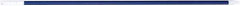 PRO-SOURCE - 54 x 1-1/4" Fiberglass Handle for Floor Squeegees & Push Brooms - Threaded Connection, Blue - Eagle Tool & Supply