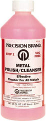 Precision Brand - 1 Pint Bottle Metal Polish and Cleanser - 1 Pint Metal Polish and Cleanser - Eagle Tool & Supply