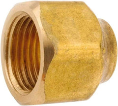 ANDERSON METALS - 3/4 x 1/4" Tube OD, 45° Lead Free Brass Flared Tube Nut - Flare Ends - Eagle Tool & Supply