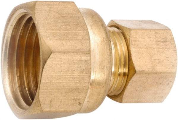 ANDERSON METALS - 5/8" OD, Lead Free Brass Female Connector - 150 Max Working psi, Comp x FNPT Ends - Eagle Tool & Supply
