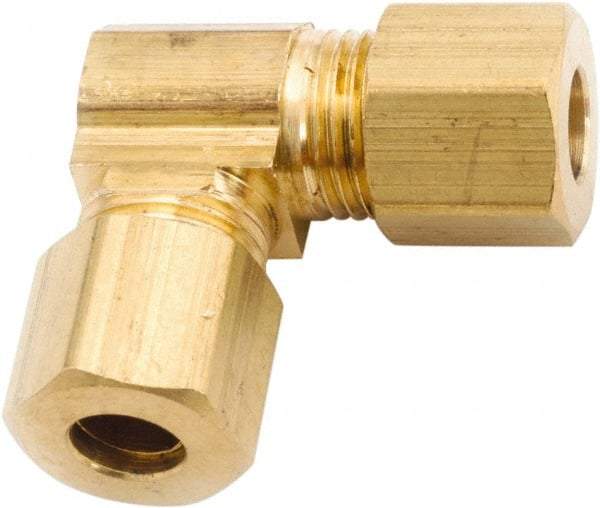 ANDERSON METALS - 1/4" OD, Lead Free Brass Union Elbow - 300 Max Working psi, Comp x Comp Ends - Eagle Tool & Supply