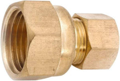ANDERSON METALS - 1/4" OD, Lead Free Brass Thread-On Compression Reducer - 300 Max Working psi, Female Comp x Comp Ends - Eagle Tool & Supply