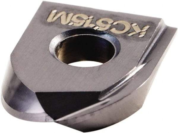 Kennametal - KDMB0250M0 Grade KC515M Carbide Milling Insert - TiAlN Finish, 0.063" Thick, 3.18mm Corner Radius - Eagle Tool & Supply