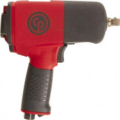 Chicago Pneumatic - 1/2" Drive, 9,000 RPM, 701 Ft/Lb Torque Impact Wrench - Pistol Grip Handle, 25.4 CFM, 90 psi, 1/4" NPT Inlet - Eagle Tool & Supply