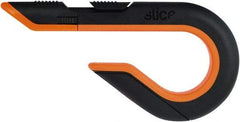 Slice - Retractable Utility Knife - Black & Orange Non-Slip Comfort Handle, 1 Blade Included - Eagle Tool & Supply