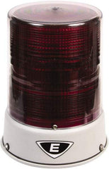 Edwards Signaling - 120 VAC, 4X NEMA Rated, LED, Magenta, Flashing, Steady Light - 65 Flashes per min, 3/4 Inch Pipe, 8-1/4 Inch Diameter, 7-3/4 Inch High, IP66 Ingress Rating, Pipe Mount - Eagle Tool & Supply