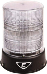 Edwards Signaling - 24 VAC/VDC, 4X NEMA Rated, LED, Clear, Flashing, Steady Light - 65 Flashes per min, 3/4 Inch Pipe, 8-1/4 Inch Diameter, 7-3/4 Inch High, IP66 Ingress Rating, Pipe Mount - Eagle Tool & Supply