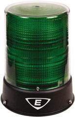 Edwards Signaling - 24 VAC/VDC, 4X NEMA Rated, LED, Green, Flashing, Steady Light - 65 Flashes per min, 3/4 Inch Pipe, 6-1/2 Inch Diameter, 8 Inch High, IP66 Ingress Rating, Pipe Mount - Eagle Tool & Supply