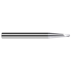 Harvey Tool - Ball End Mills; Mill Diameter (mm): 1.20 ; Mill Diameter (Inch): 3/64 ; Mill Diameter (Decimal Inch): 0.0470 ; Number of Flutes: 2 ; Length of Cut (Decimal Inch): 0.0380 ; Material: Solid Carbide - Exact Industrial Supply