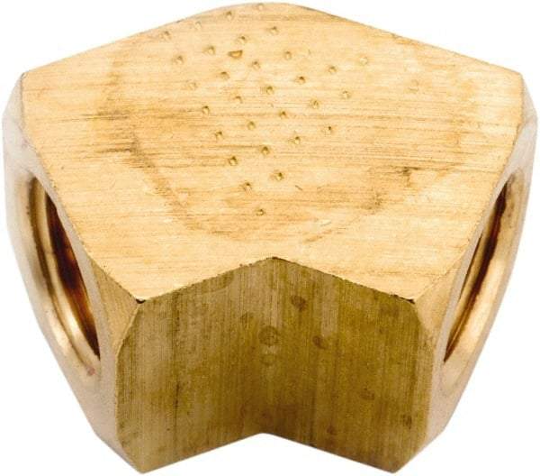 ANDERSON METALS - 1/4-18 Female Thread, Lead Free Brass Industrial Pipe 45° Female Elbow - FNPT, 1,000 psi - Eagle Tool & Supply