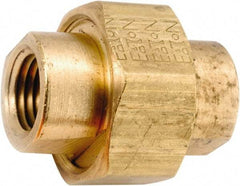 ANDERSON METALS - 1/4-18 Female Thread, Lead Free Brass Industrial Pipe Union - FNPT, 1,000 psi - Eagle Tool & Supply