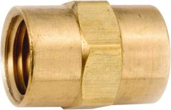 ANDERSON METALS - 3/4-14 Female Thread, Lead Free Brass Industrial Pipe Coupling - FNPT, 1,000 psi - Eagle Tool & Supply