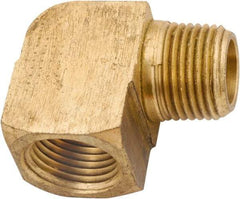 ANDERSON METALS - 3/4-14 Male Thread x 3/4-14 Female Thread, Lead Free Brass Industrial Pipe 90° Street Elbow - MNPT x FNPT, 1,000 psi - Eagle Tool & Supply