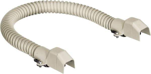Hubbell Wiring Device-Kellems - 18 Inch Long x 3/4 Inch Wide x 1/2 Inch High, Raceway Flexible Section - Ivory, For Use with HBL500 Series Raceways and HBL750 Series Raceways - Eagle Tool & Supply