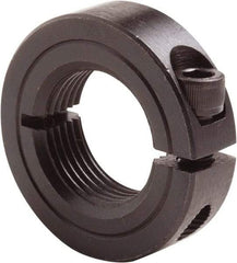 Climax Metal Products - 7/16-20 Thread, Steel, One Piece Threaded Shaft Collar - 15/16" Outside Diam, 11/32" Wide - Eagle Tool & Supply