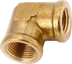 ANDERSON METALS - Class NSF, 3/8 x 1/4" Internal Pipe, Lead Free Brass Reducing Elbow - NPT - Eagle Tool & Supply