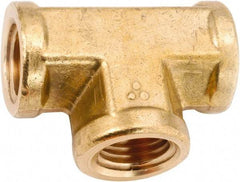 ANDERSON METALS - Class NSF, 1/2" Internal Pipe, Lead Free Brass Tee - NPT - Eagle Tool & Supply