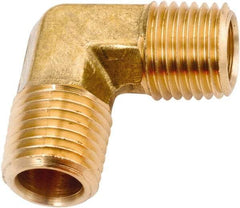 ANDERSON METALS - Class NSF, 3/8" Internal Pipe, Lead Free Brass 90° Elbow - NPT - Eagle Tool & Supply