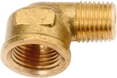 ANDERSON METALS - Class NSF, 1/4 x 1/8" Internal Pipe, Lead Free Brass 90° Street Elbow - NPT - Eagle Tool & Supply