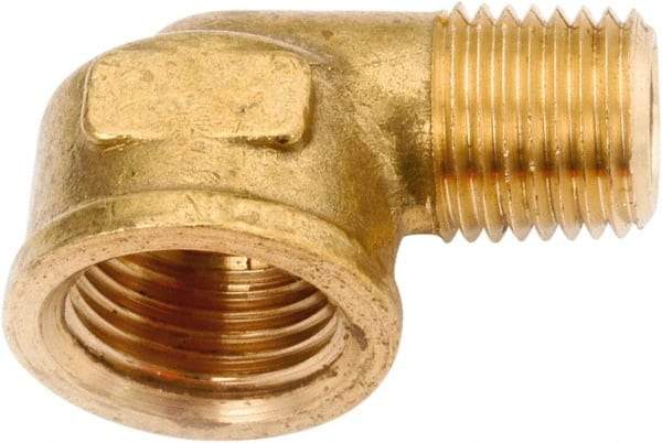 ANDERSON METALS - Class NSF, 3/8 x 1/2" Internal Pipe, Lead Free Brass 90° Street Elbow - NPT - Eagle Tool & Supply