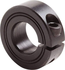 Climax Metal Products - 24mm Bore, Steel, One Piece Clamp Collar - 1-7/8" Outside Diam - Eagle Tool & Supply