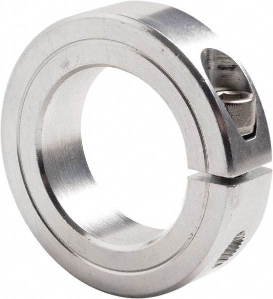 Climax Metal Products - 1-7/8" Bore, Steel, One Piece Clamp Collar - 2-7/8" Outside Diam, 11/16" Wide - Eagle Tool & Supply