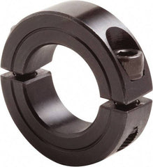 Climax Metal Products - 5" Bore, Steel, Two Piece Clamp Collar - 6-1/4" Outside Diam, 7/8" Wide - Eagle Tool & Supply