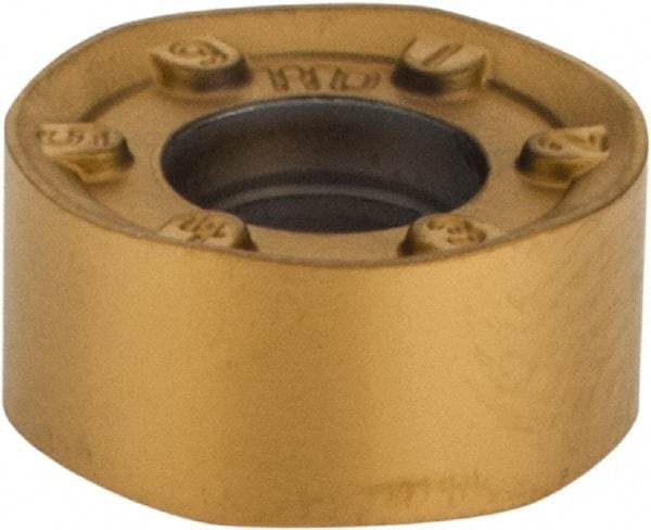 Kennametal - RNGJ1204M0 HD Grade KC725M Carbide Milling Insert - TiN/TiCN/TiN Finish, 0.187" Thick, 12mm Inscribed Circle - Eagle Tool & Supply