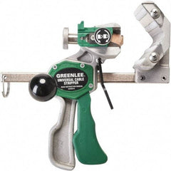 Greenlee - 1/2" to 3" Capacity Cable Wire Stripper - 1/2" Min Wire Gage - Eagle Tool & Supply