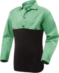 Steiner - Size 5XL, Flame Resistant, Cape Sleeves - Cotton, 9 oz, Green - Eagle Tool & Supply