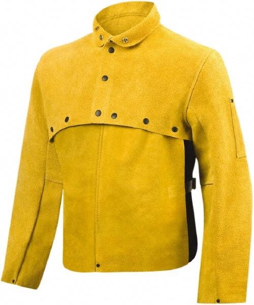 Steiner - Size 4XL, 14" Long, Cape Sleeves & Bib - Leather, Bourbon - Eagle Tool & Supply