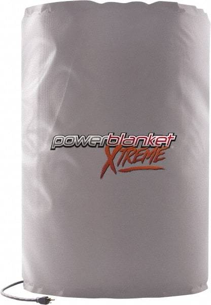 Powerblanket - 22-1/2" Wide, 55 Gallon Wrap-Around Drum Heater - 120 Volt, 400 Watts to 800 Watts, 0.5 Amps, 0°F to 100°F Thermostat Rating - Eagle Tool & Supply
